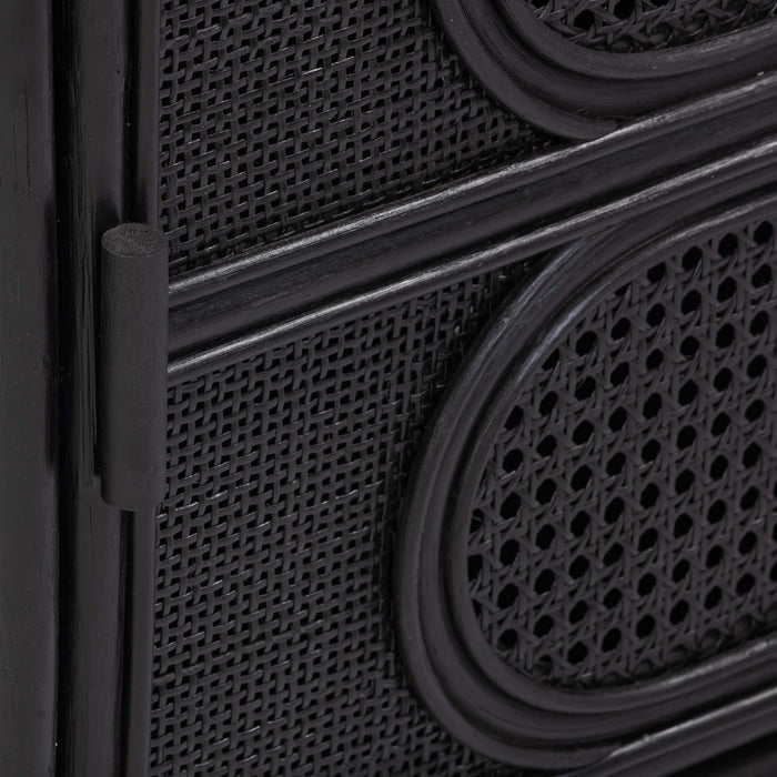 Tina 27" Rattan Nightstand With Storage