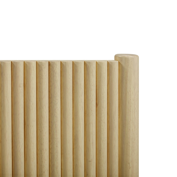Tyla Natural Wood Queen Bed - Home And Beyond
