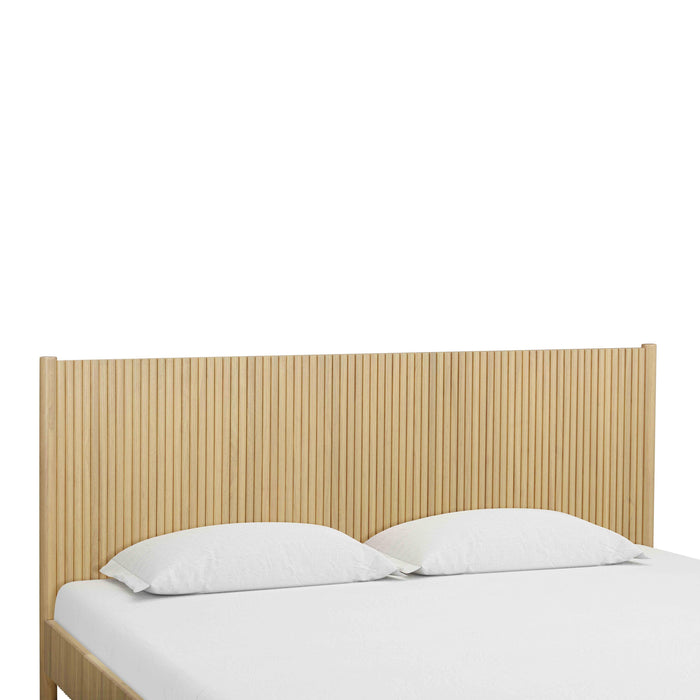 Tyla Natural Wood King Bed - Home And Beyond