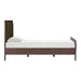 Hella Contract-Grade Velvet and Ash Wood Bed - Home And Beyond