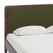 Hella Contract-Grade Velvet and Ash Wood Bed - Home And Beyond