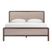 Hella Contract-Grade Velvet and Ash Wood Bed - Home And Beyond