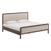Hella Contract-Grade Velvet and Ash Wood Bed - Home And Beyond