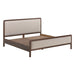 Hella Contract-Grade Velvet and Ash Wood Bed - Home And Beyond