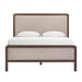 Hella Contract-Grade Velvet and Ash Wood Bed - Home And Beyond