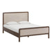 Hella Contract-Grade Velvet and Ash Wood Bed - Home And Beyond
