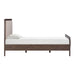 Hella Contract-Grade Velvet and Ash Wood Bed - Home And Beyond
