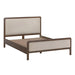 Hella Contract-Grade Velvet and Ash Wood Bed - Home And Beyond