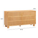 Miles 62" Natural Wood 6-Drawer Dresser - Home And Beyond