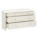 Collins 56" Cream 6-Drawer Dresser - Home And Beyond