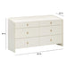 Collins 56" Cream 6-Drawer Dresser - Home And Beyond