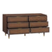 Sierra 60" Cane 6-Drawer Dresser - Home And Beyond