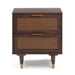 Sierra 22" Cane 2-Drawer Nightstand - Home And Beyond