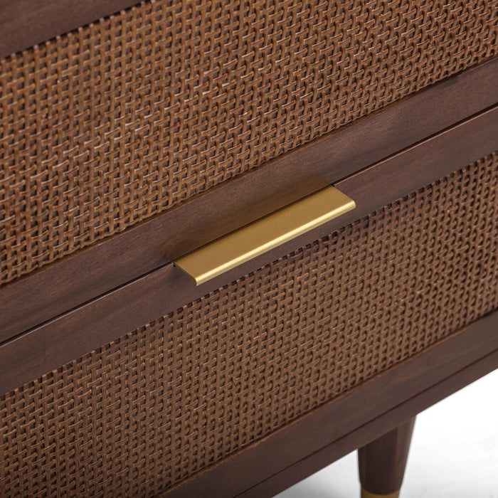 Sierra 22" Cane 2-Drawer Nightstand - Home And Beyond