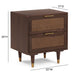 Sierra 22" Cane 2-Drawer Nightstand - Home And Beyond