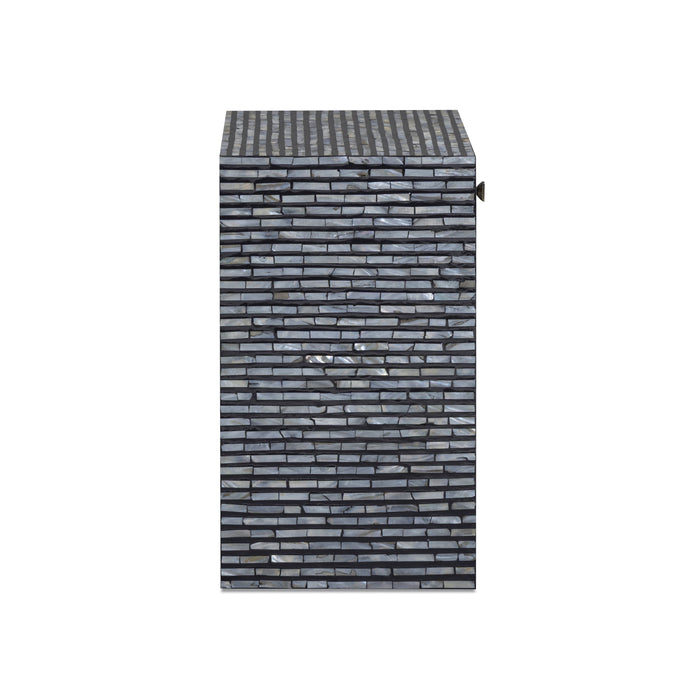 Cassis 20" Mother of Pearl 1-Drawer Nightstand - Home And Beyond