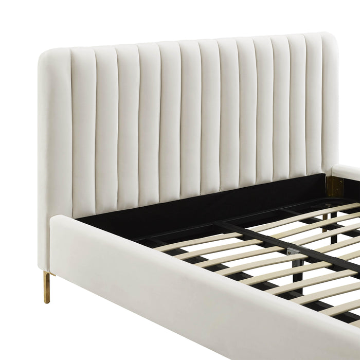 Angela Cream Bed in UK Super King - Home And Beyond