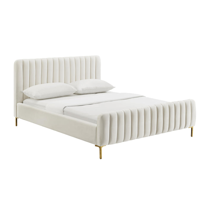 Angela Cream Bed in UK King - Home And Beyond