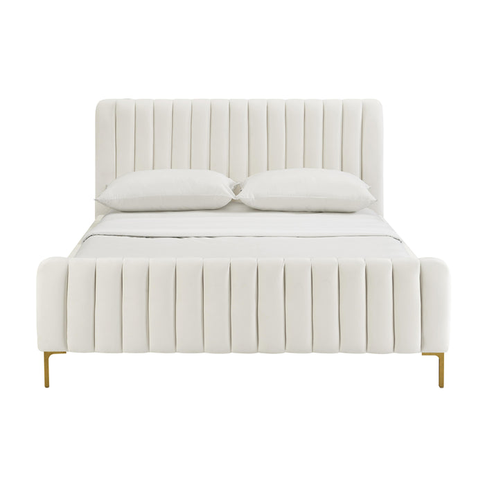 Angela Cream Bed in UK King - Home And Beyond