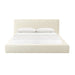Olafur Cream Linen UK Super King Bed - Home And Beyond