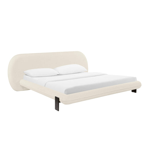 Ophelia Cream Faux Wool UK Super King Bed - Home And Beyond