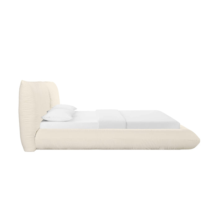 Romp Cream 100% Recycled Linen UK King Bed - Home And Beyond