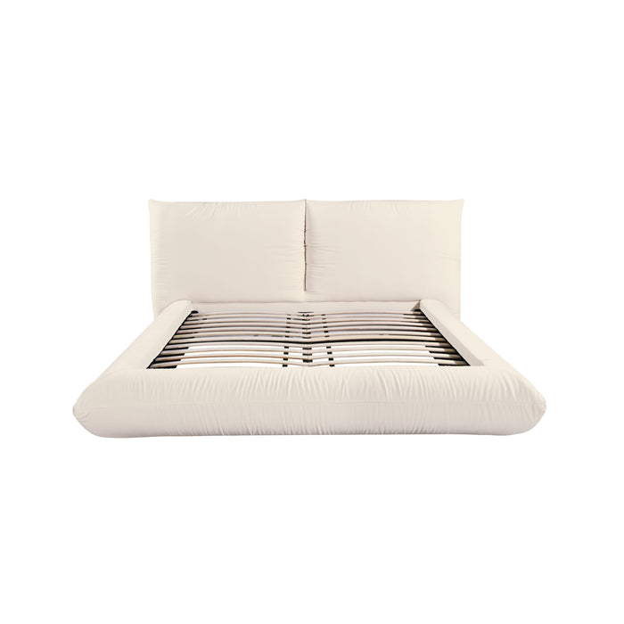 Romp Cream 100% Recycled Linen UK King Bed - Home And Beyond