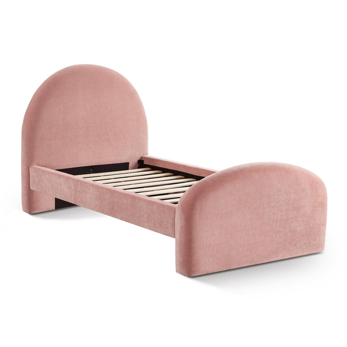 Moon Rose Upcycled Chenille Twin Bed - Home And Beyond