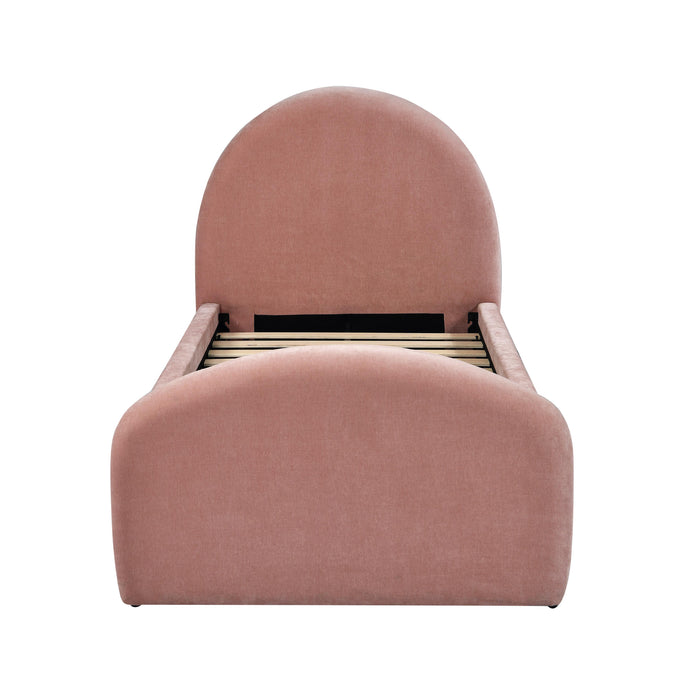 Moon Rose Upcycled Chenille Twin Trundle Bed - Home And Beyond