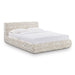Isla Cream Jacquard Pattern Queen Bed - Home And Beyond