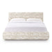 Isla Cream Jacquard Pattern Queen Bed - Home And Beyond