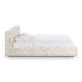Isla Cream Jacquard Pattern King Bed - Home And Beyond