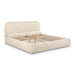 Murielle Taupe Textured Boucle Queen Bed - Home And Beyond