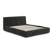 Isla Charcoal Textured Velvet Queen Bed - Home And Beyond