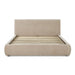 Isla Taupe Textured Velvet Queen Bed - Home And Beyond