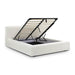Meena Cream Upcycled Performance Linen Storage Bed - Home And Beyond