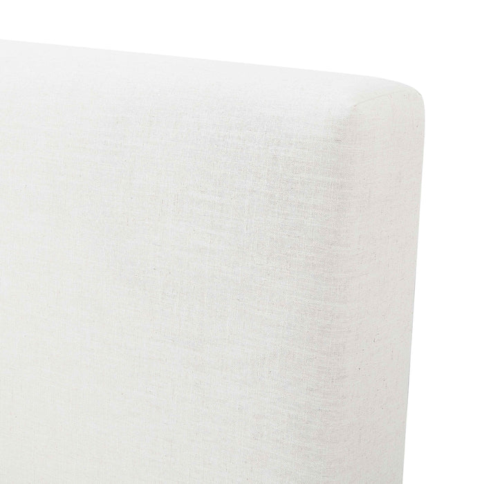 Meena Cream Upcycled Performance Linen Storage Bed - Home And Beyond