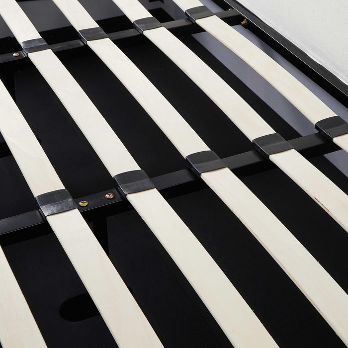 Meena Cream Upcycled Performance Linen Storage Bed - Home And Beyond