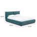 Mel Performance Faux Mohair Velvet Bed - Home And Beyond