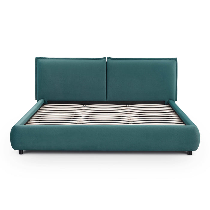Mel Performance Faux Mohair Velvet Bed - Home And Beyond