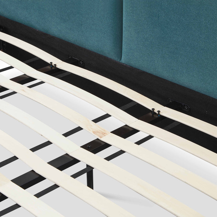 Mel Performance Faux Mohair Velvet Bed - Home And Beyond