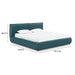 Mel Performance Faux Mohair Velvet Bed - Home And Beyond