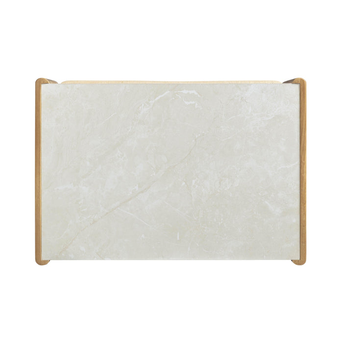 Paige 26" Natural Oak 2-Drawer Nightstand - Home And Beyond