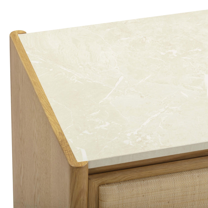 Paige 56" Natural Oak 6-Drawer Dresser - Home And Beyond