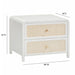 Patty 28" Rattan 2 Drawer Nightstand - Home And Beyond
