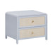 Patty 28" Rattan 2 Drawer Nightstand - Home And Beyond