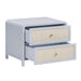 Patty 28" Rattan 2 Drawer Nightstand - Home And Beyond