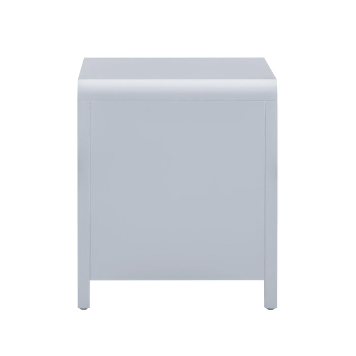 Patty 28" Rattan 2 Drawer Nightstand - Home And Beyond