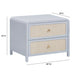 Patty 28" Rattan 2 Drawer Nightstand - Home And Beyond