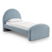 Moon Chambray Blue Performance Chenille Twin Bed - Home And Beyond